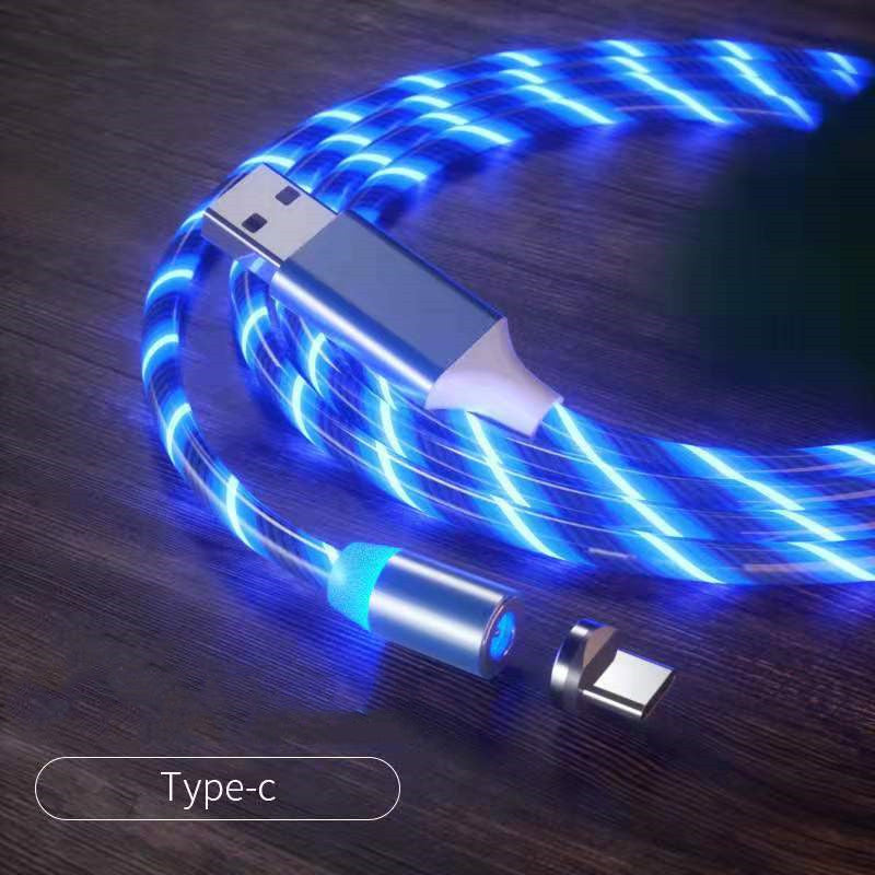 Cabo de Carregamento Magnético com LED - Type-C e iPhone
